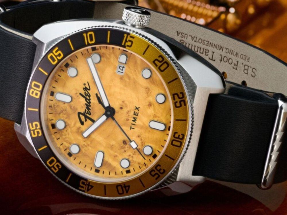 Timex Automatic x Fender Watch, Brown, 41 mm, Special edition, TW6A14600