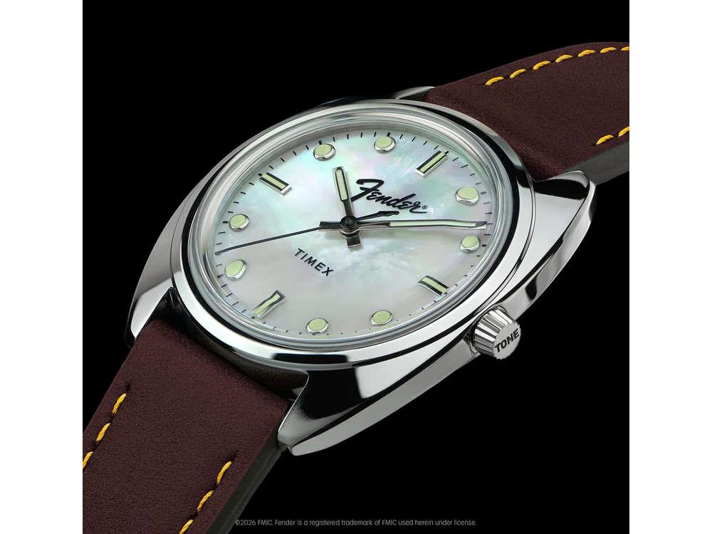 Timex x Fender Quartz Watch, Silver, 37 mm, TW6A14700