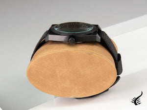 Tibaldi Men's Quartz Watch, Black, 39mm x 46mm, Fabric strap, TMM-SS-GG