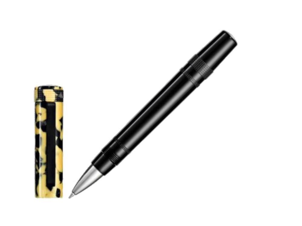 Tibaldi Perfecta LP Vinyl Yellow Rollerball pen, Resin, Palladium, PFC-512-RB