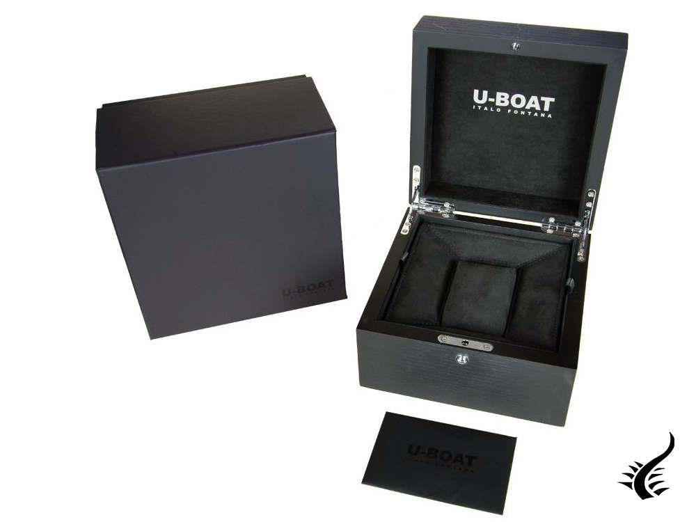 U-Boat Capsoil SS Quartz Watch, Stainless Steel 316L, Black, 45 mm, 8110/A