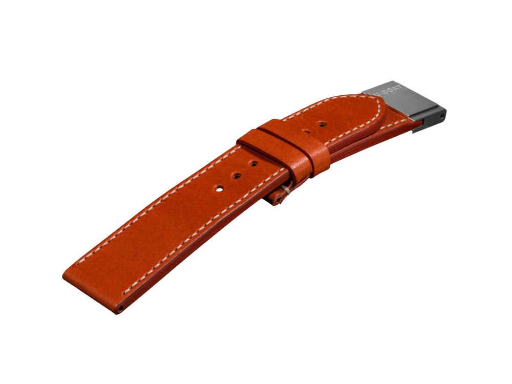 U-Boat Accesorios Strap, Calfskin Leather, Brown, 20 mm., 2010/Z