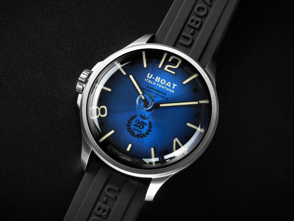 U-Boat Capsoil Darkmoon 25° SS Blue Soleil Quartz Watch, Limited Edition, 2029