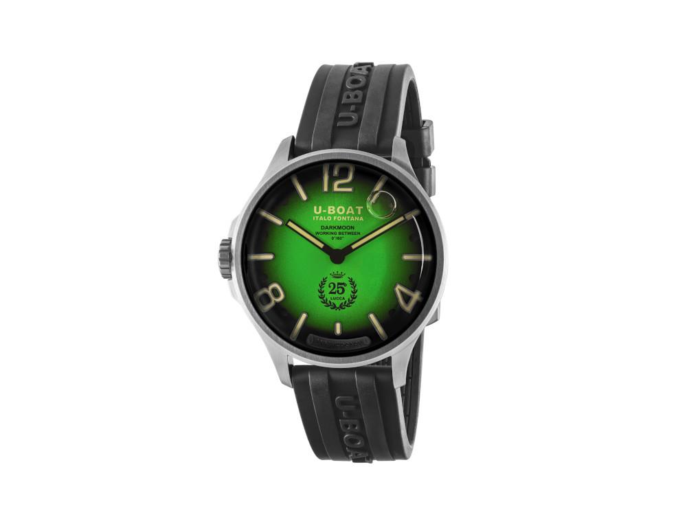 U-Boat Capsoil Darkmoon 25° SS Green Soleil Quartz Watch,Limited Edition, 2031