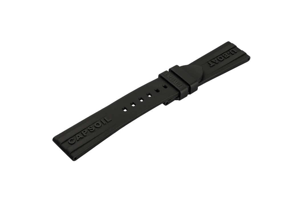 U-Boat Accesorios Strap Capsoil, Rubber, Black, 22/20mm., 3001/Z