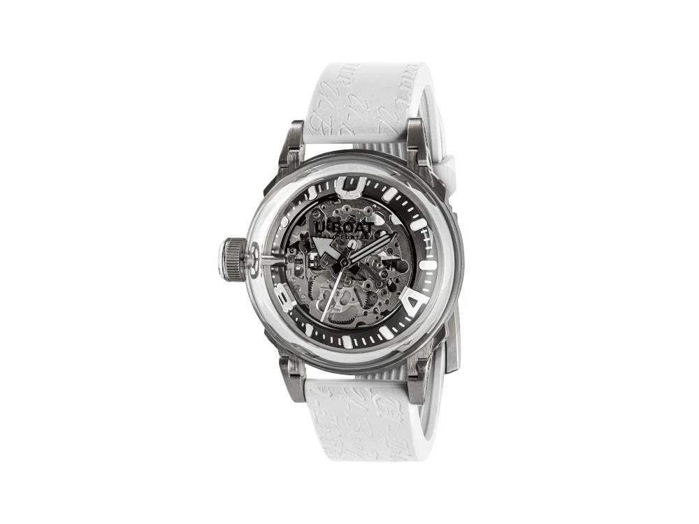 U-Boat U-65 Automatic Watch, Stainless Steel 316L, 44 mm, White, 3346