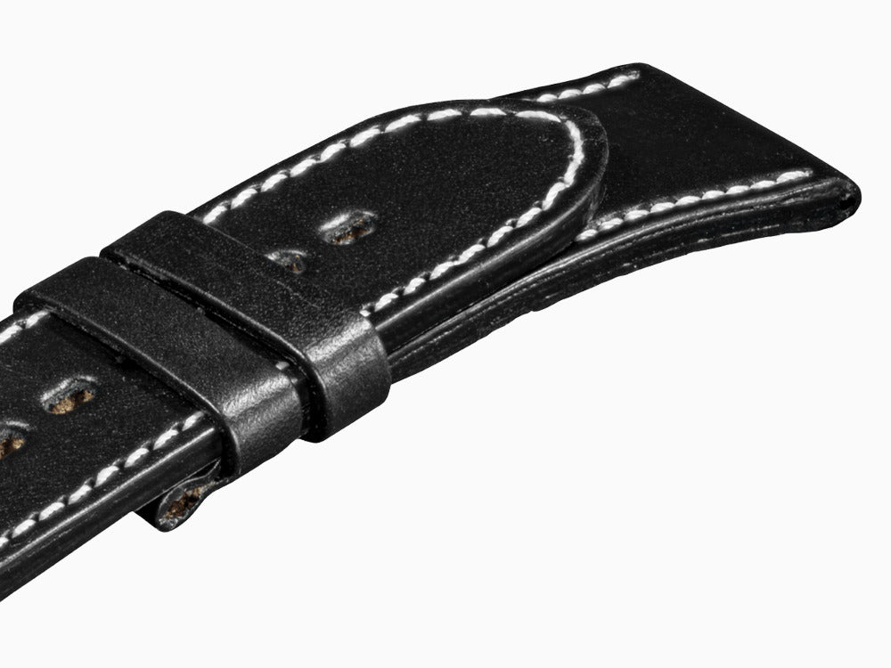 U-Boat Accesorios Strap, Leather, Cotton, Black, 20 mm., 831/Z