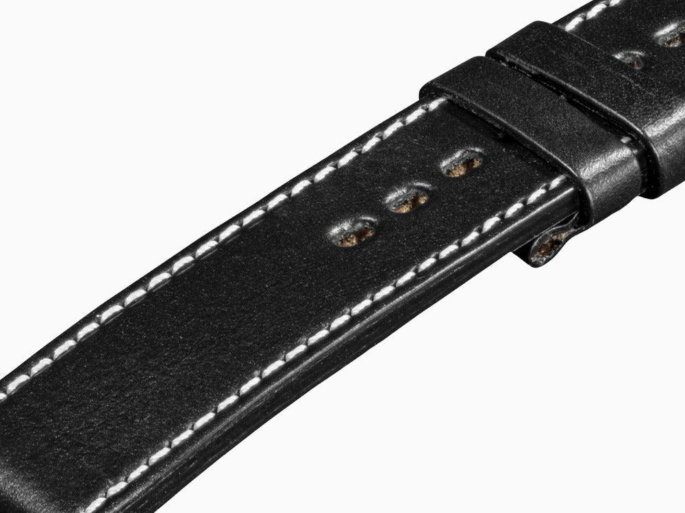 U-Boat Accesorios Strap, Leather, Cotton, Black, 20 mm., 831/Z
