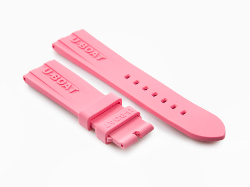 U-Boat Accesorios Strap, Rubber, Pink, 22/20 mm., 8974/Z
