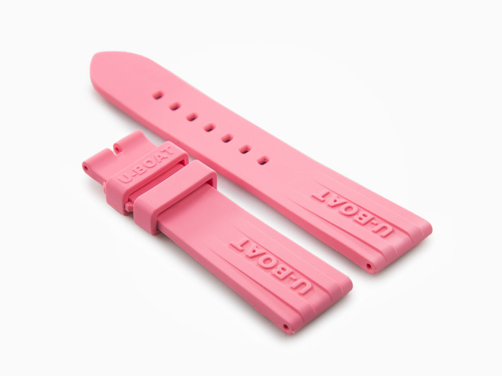 U-Boat Accesorios Strap, Rubber, Pink, 22/20 mm., 8974/Z