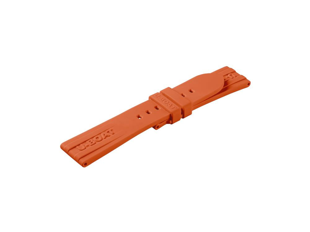 U-Boat Accesorios Strap, Silicon, Orange, 22/20mm, 9535/Z