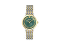 Versace Greca Fortuna Quartz Watch, PVD Gold, Green, 35 mm, VE0A00325