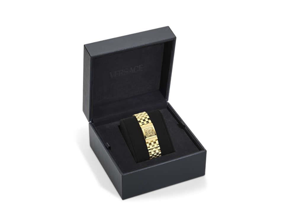 Versace Reveal Quartz Watch, PVD Gold, Golden, 18mm x 25 mm, VE0C00225