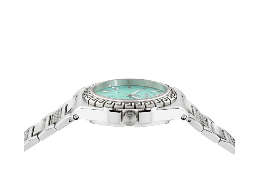 Versace Greca Reaction Quartz Watch, Turquoise, 38 mm, VE0D00325