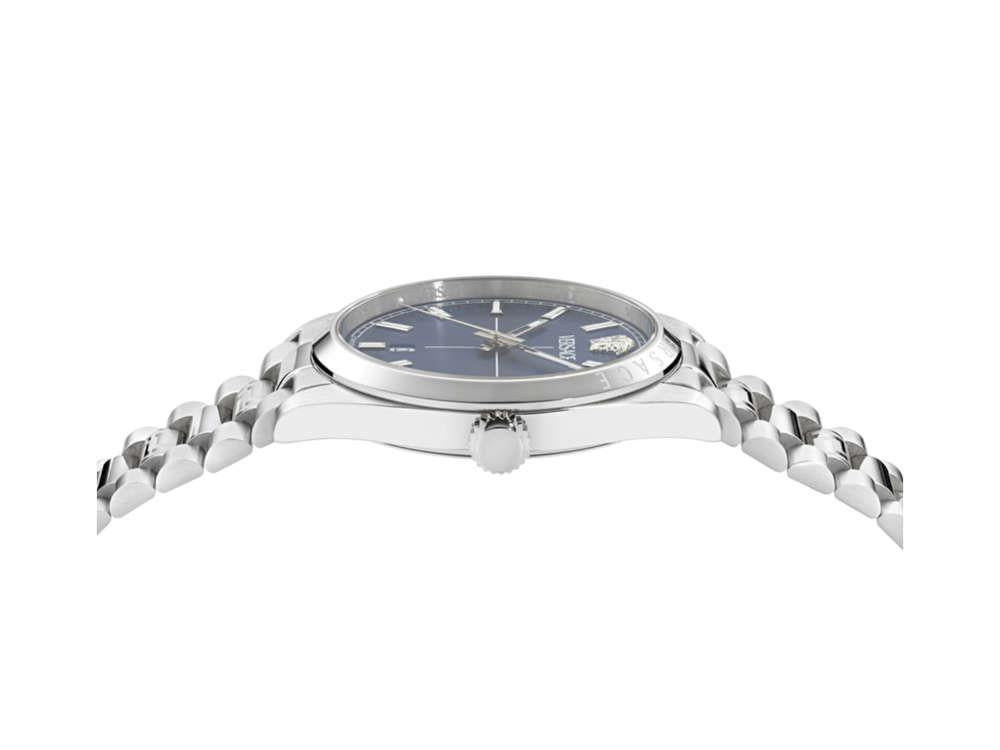 Versace Millenyium Quartz Watch, Blue, 40 mm, Sapphire Crystal, VE0G00325