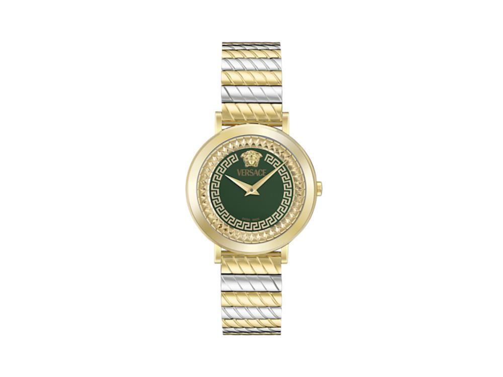 Versace Delphinus Quartz Watch, Green, 35 mm, Sapphire Crystal, VE0O00225