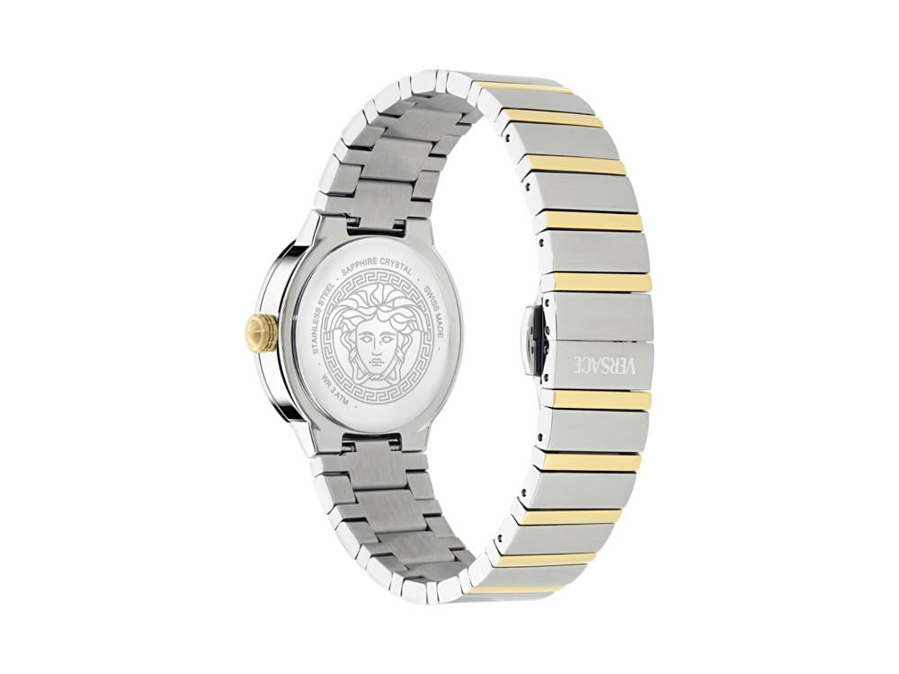 Versace Greca Logo Pearl Quartz Watch, White, 33 mm,  VE0S00325