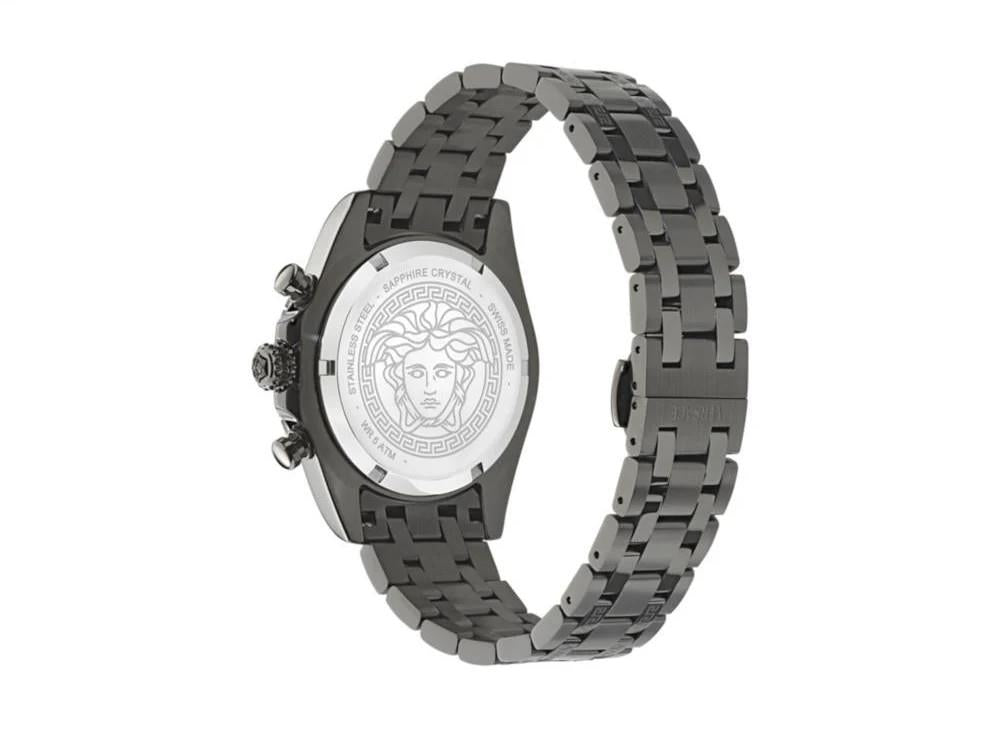 Versace Fornax Quartz Watch, Black, 43 mm, Sapphire Crystal, VE0W00625