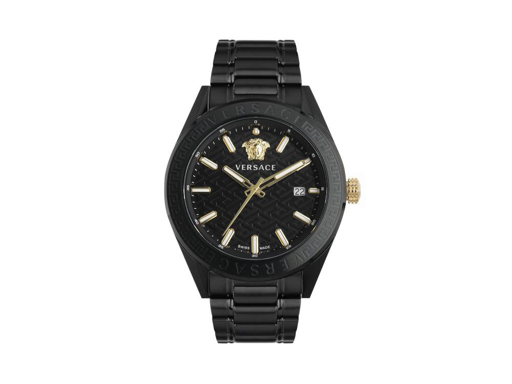 Versace V-Code Quartz Watch, Black, 42 mm,  VE6A00925