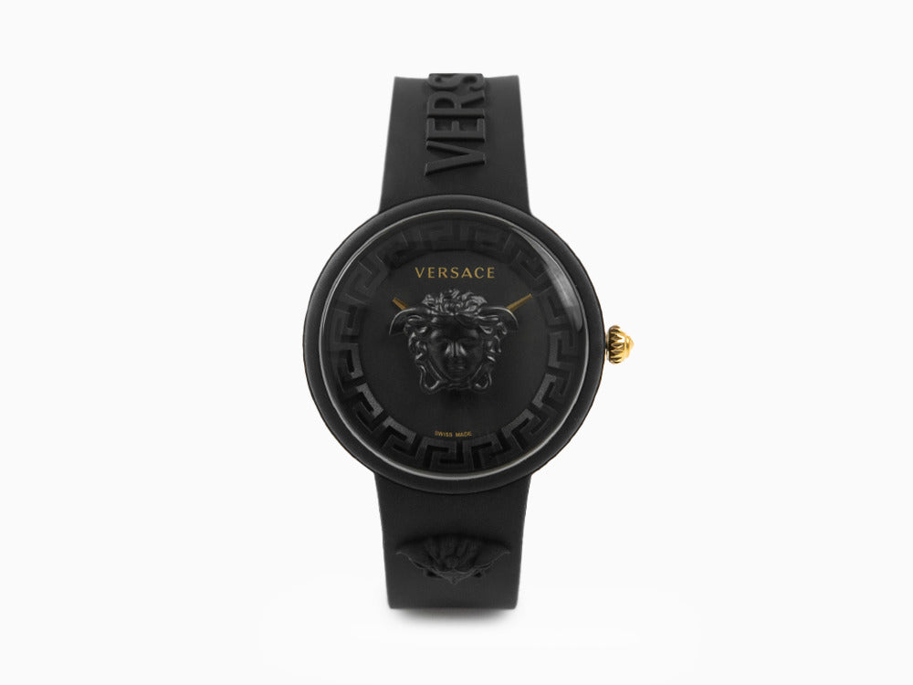 Versace Medusa Pop Quartz Watch, Silicon, Black, 39 mm, VE6G00223