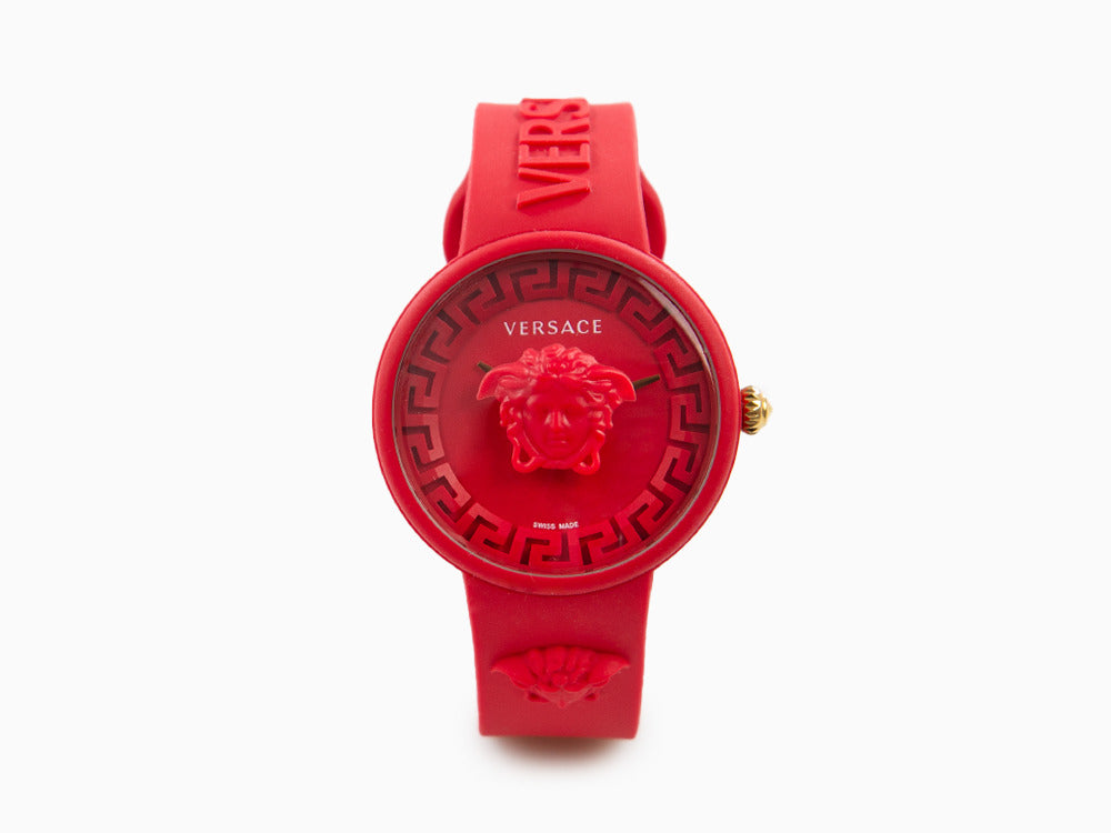 Versace Medusa Pop Quartz Watch, Silicon, Red, 39 mm, VE6G00723