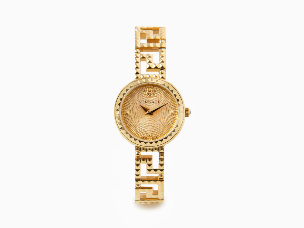 Versace Greca Goddess Quartz Watch, PVD Gold, Golden, 28 mm, VE7A00323