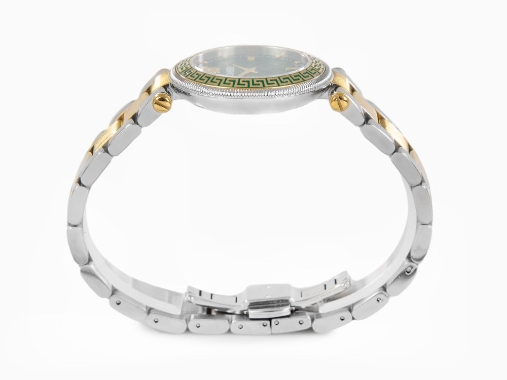 Versace Reve Quartz Watch, PVD Gold, Green, 35 mm, Sapphire Crystal, VE8B00524