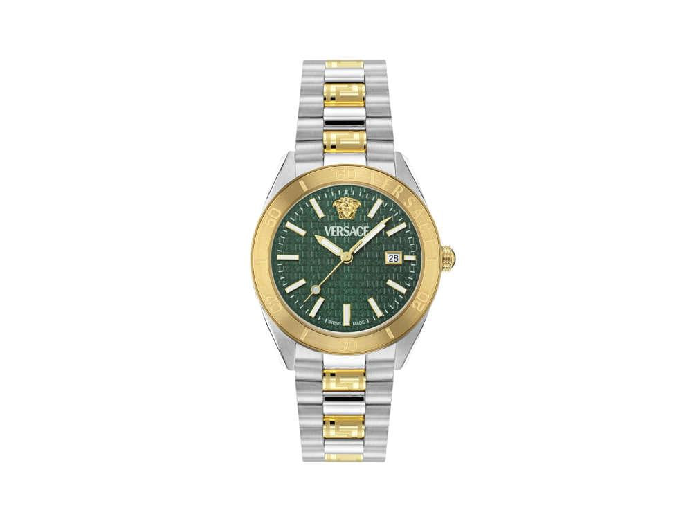 Versace V Dome Quartz Watch, Green, 42 mm, Sapphire Crystal, VE8E00524