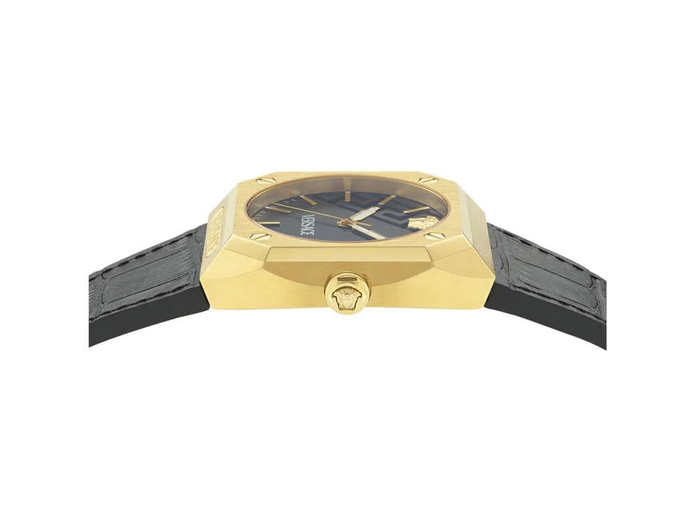 Versace Antares Quartz Watch, PVD Gold, Black, 44 x 41.5 mm, VE8F00224