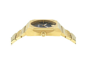 Versace Antares Quartz Watch, PVD Gold, Black, 44 x 41.5 mm, VE8F00424