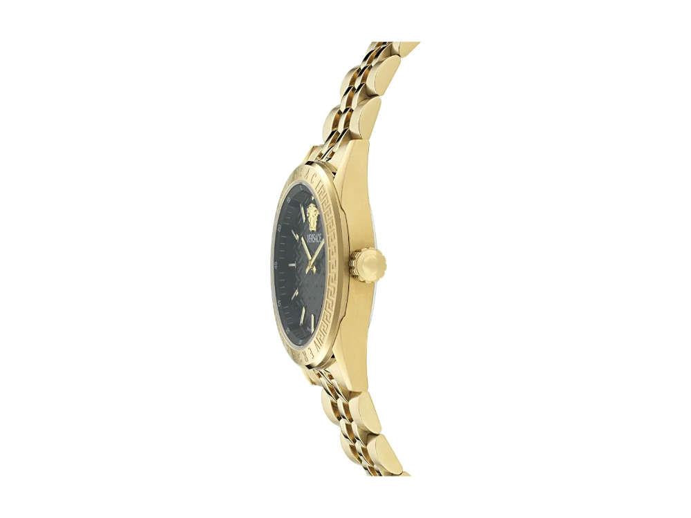 Versace V-Code Lady Quartz Watch, PVD Gold, Black, 36 mm, Sapphire, VE8I00724