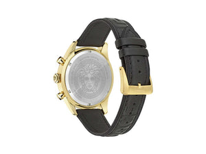 Versace Chrono Master Quartz Watch, PVD Gold, Black, 44 mm, VE8R00224