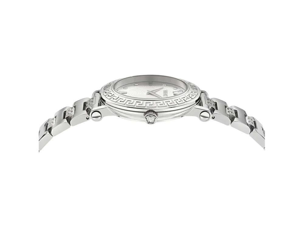 Versace Greca Sphere Box Set Quartz Watch, Silver, 35 mm, VE9C00324