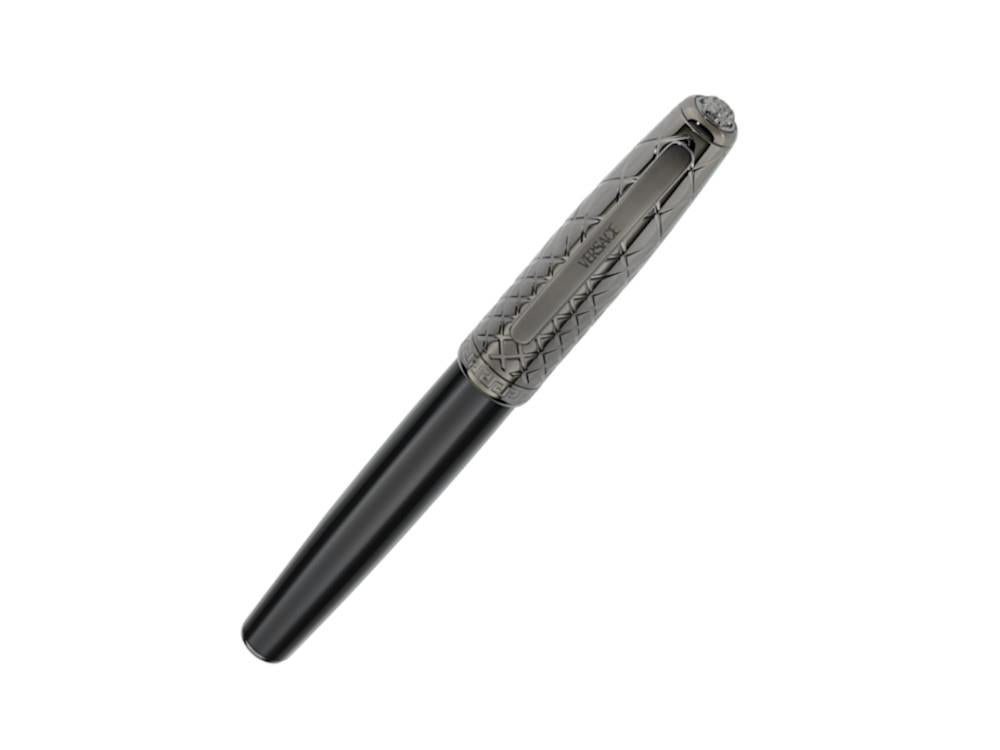 Versace Honos Rollerball pen, Resin, Black, PVD, VRTC00424