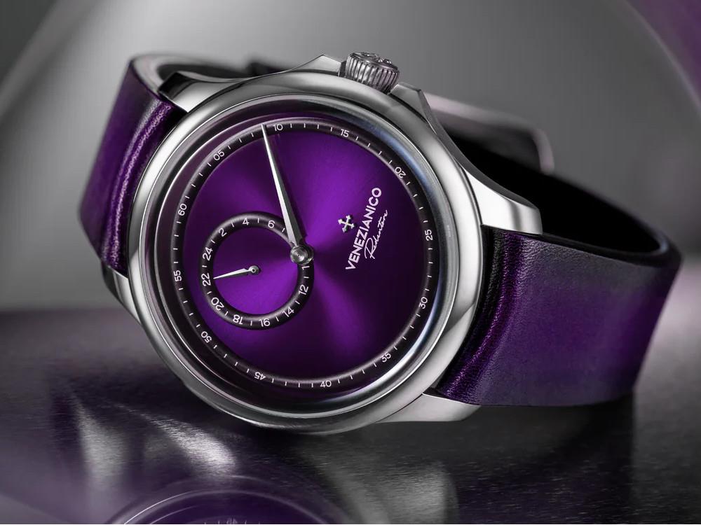 Venezianico Redentore Enigma Automatic Watch, 40 mm, Violet, 1221572