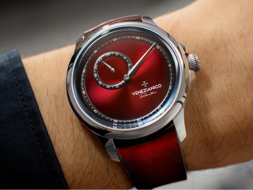 Venezianico Redentore Enigma Automatic Watch, 40 mm, Red, 1221573