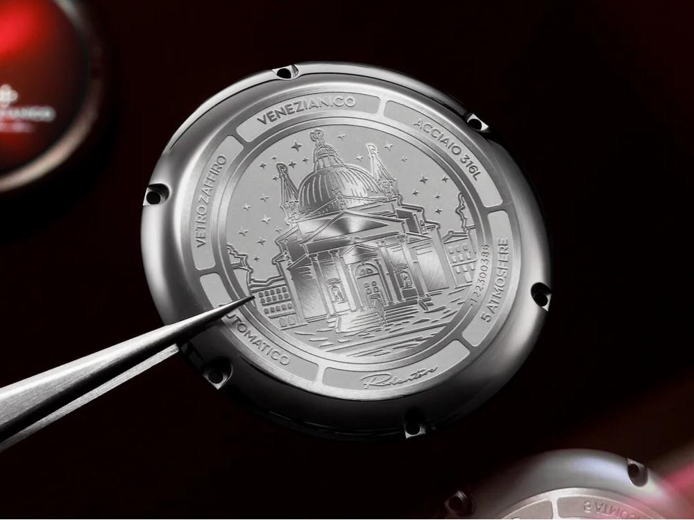 Venezianico Redentore Enigma Automatic Watch, 40 mm, Red, 1221573