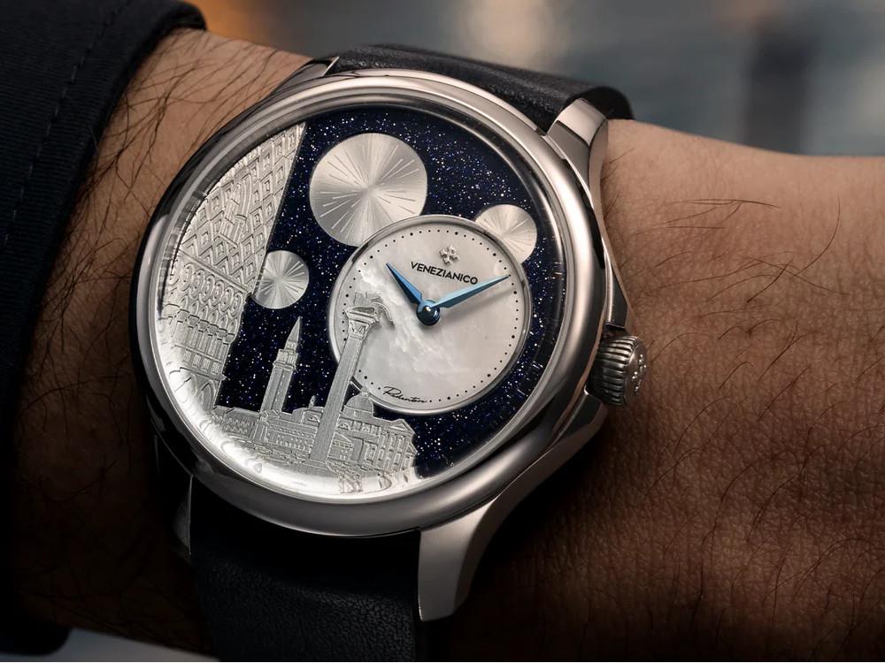 Venezianico Redentore Bellanotte Automatic Watch, 40 mm, Black, 1221575