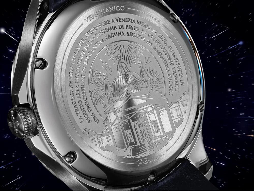 Venezianico Redentore Bellanotte Automatic Watch, 40 mm, Black, 1221575