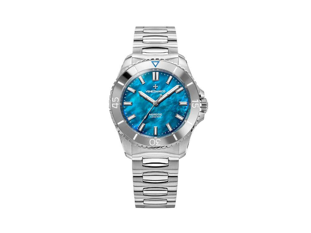 Venezianico Nereide Tungsteno Automatic Watch, 39 mm, Blue, 3121541C
