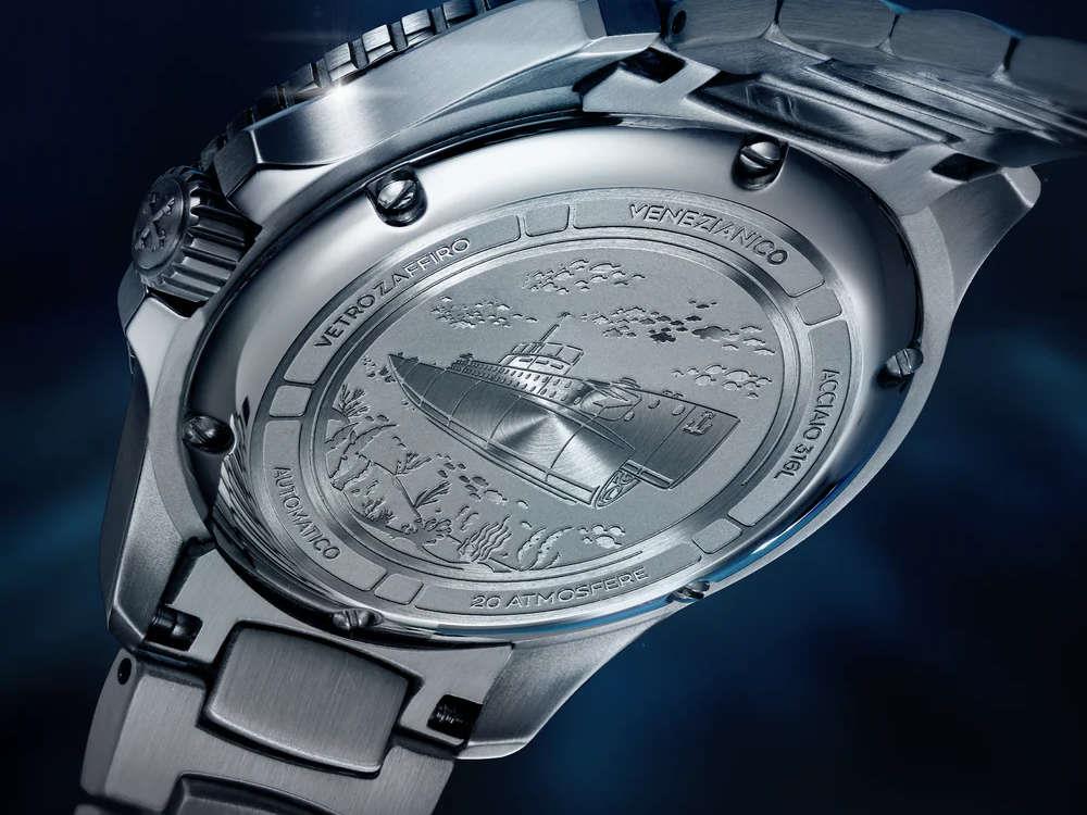 Venezianico Nereide Tungsteno Automatic Watch, 39 mm, Blue, 3121541C