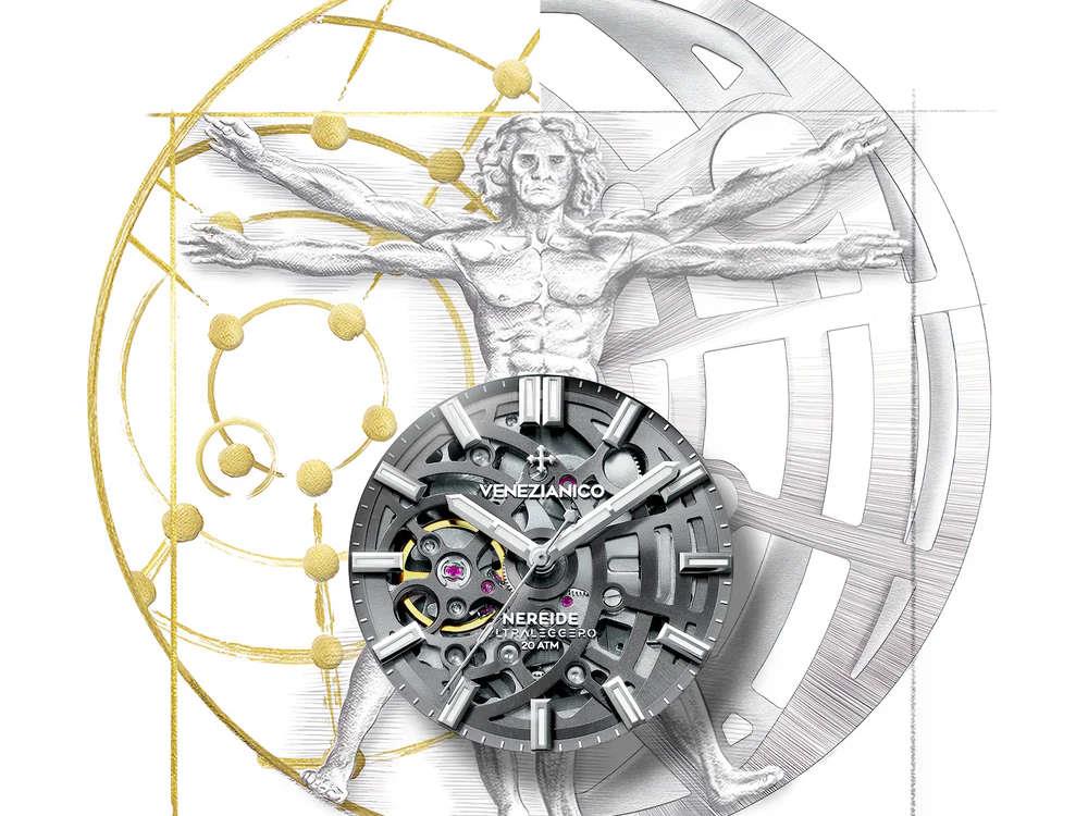 Venezianico Nereide Ultraleggero Automatic Watch 42 mm, Grey, 3921508C