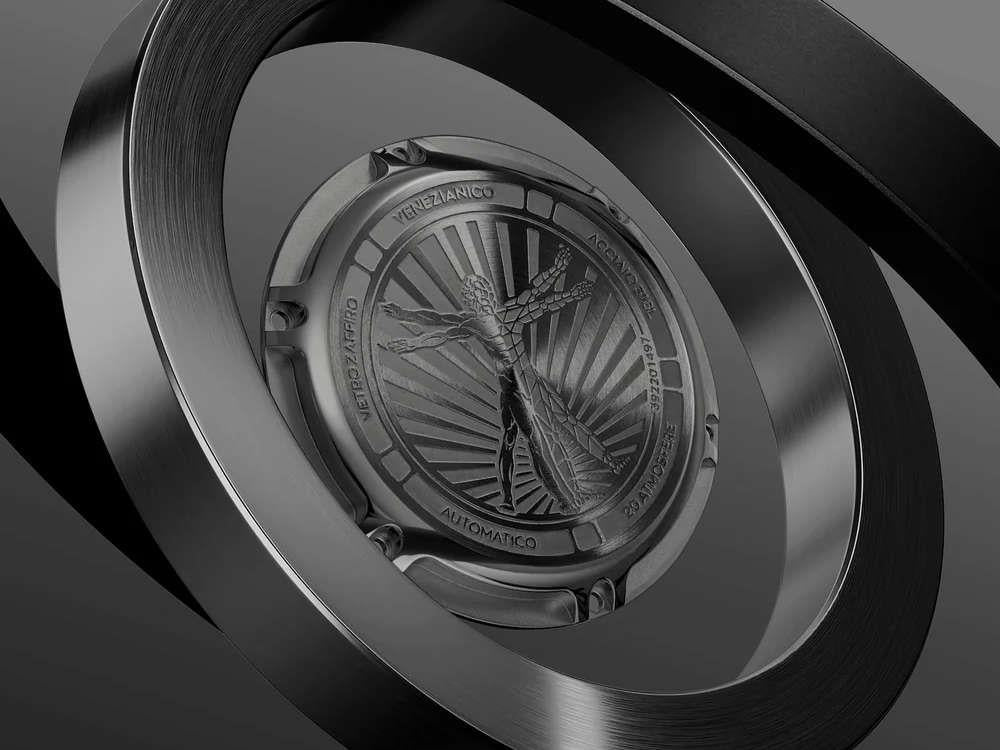 Venezianico Nereide Ultraleggero Automatic Watch, PVD, 42 mm, Grey, 3921509C