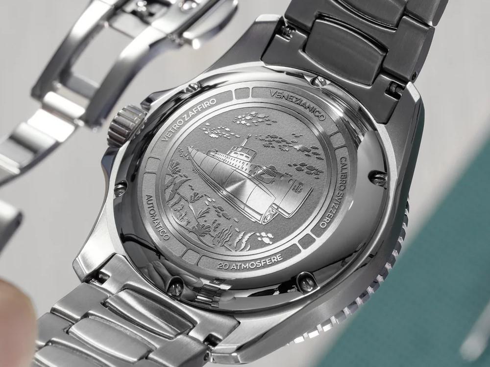 Venezianico Nereide Ceramica Automatic Watch, 42 mm, Black, 4521530
