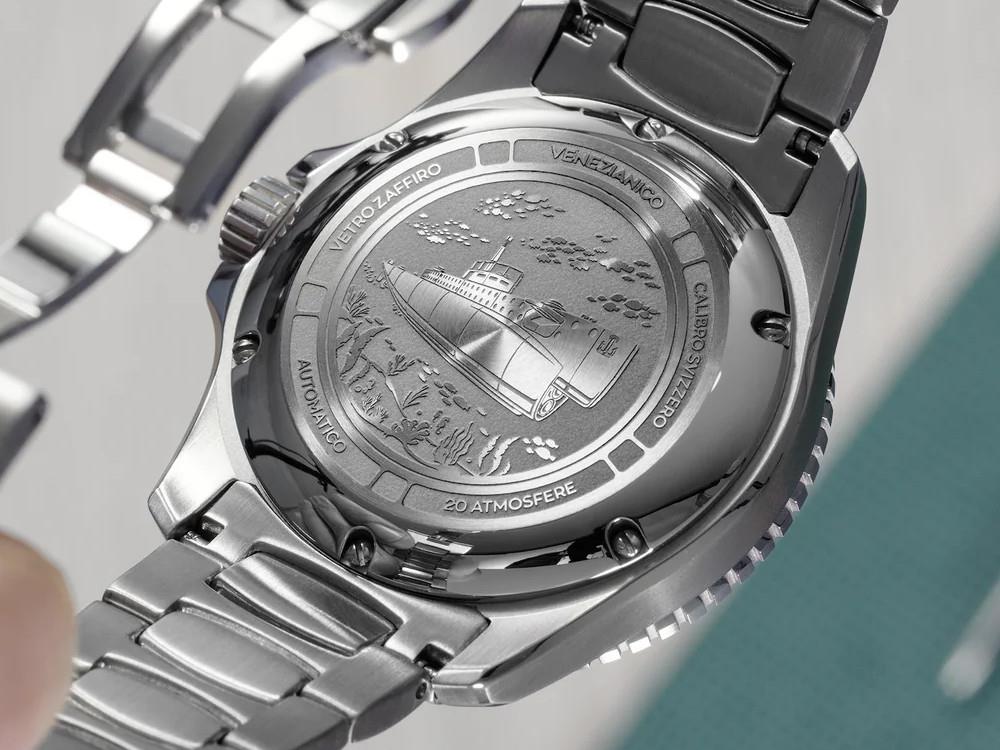 Venezianico Nereide Ceramica Automatic Watch, 42 mm, Black, 4521530C