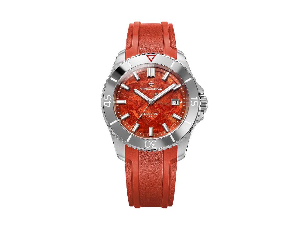 Venezianico Nereide Corallo Automatic Watch, 42 mm, Red, 4521546