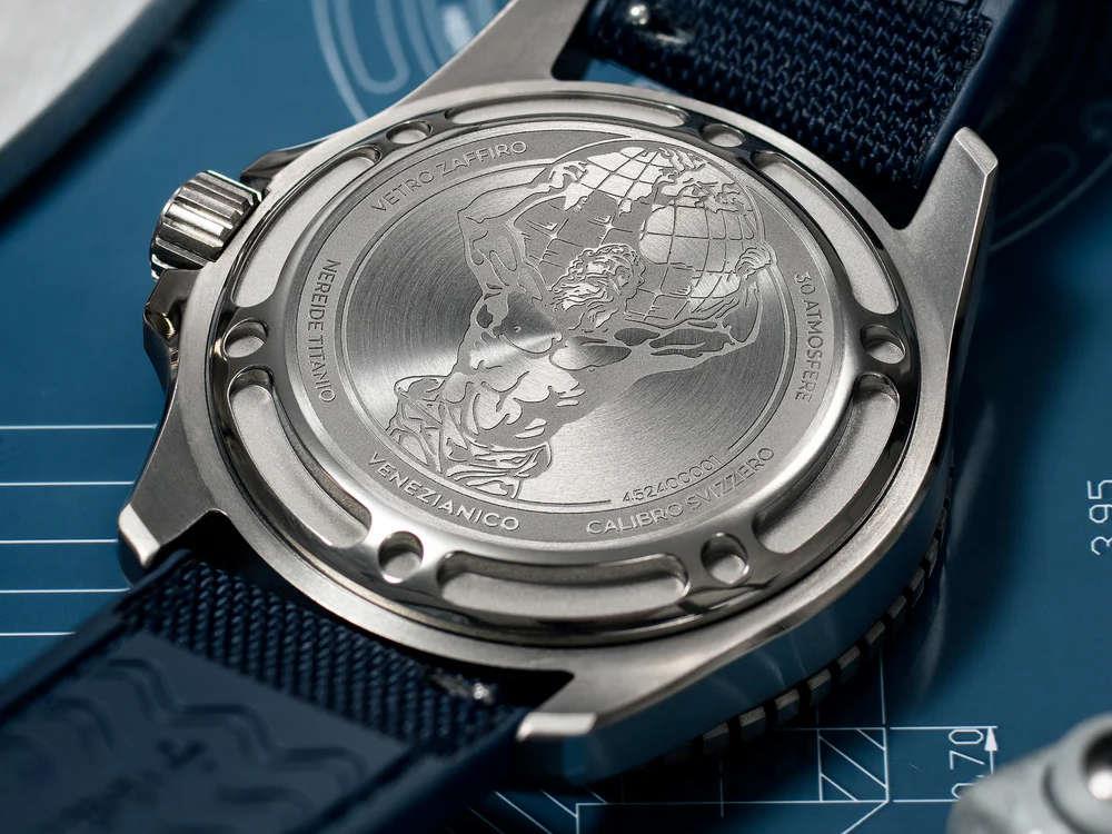 Venezianico Nereide Titanio Automatic Watch, 42 mm, Blue, 4521558