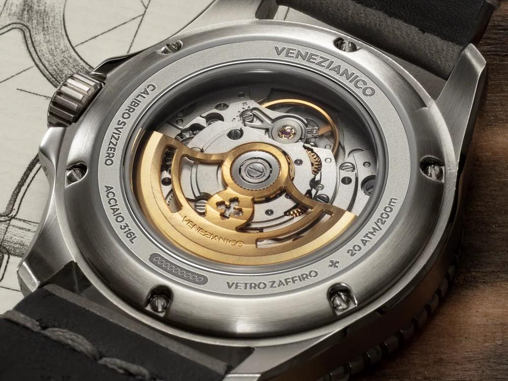 Venezianico Nereide Damasco Automatic Watch, 42 mm, Grey, 4521565