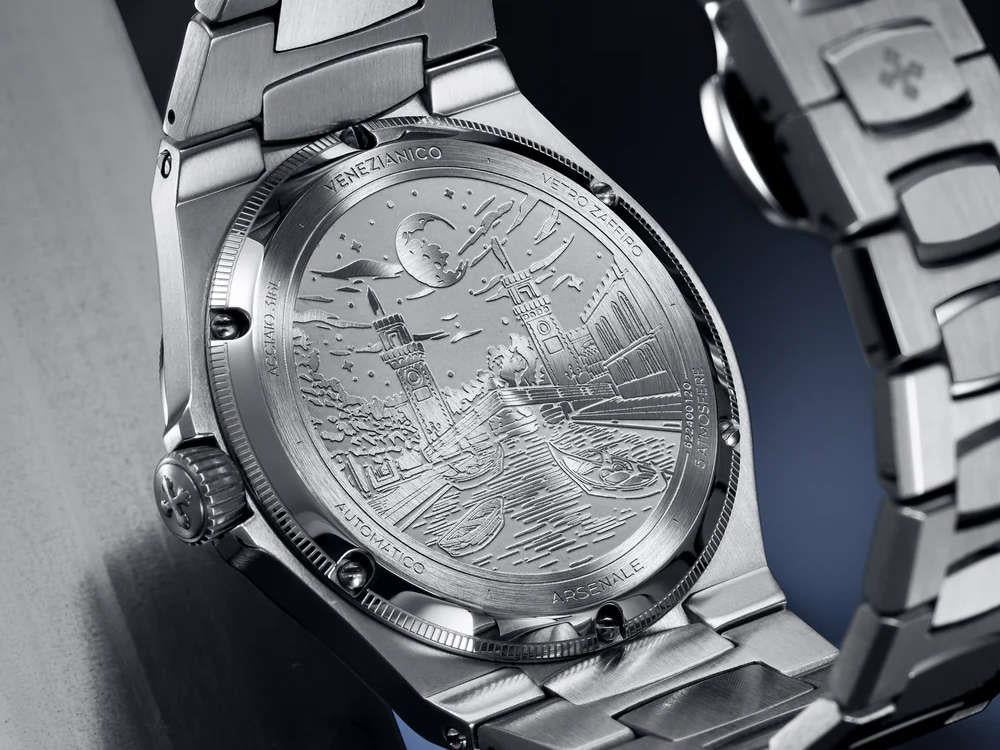 Venezianico Arsenale Automatic Watch, 40 mm, Blue, 6221502C