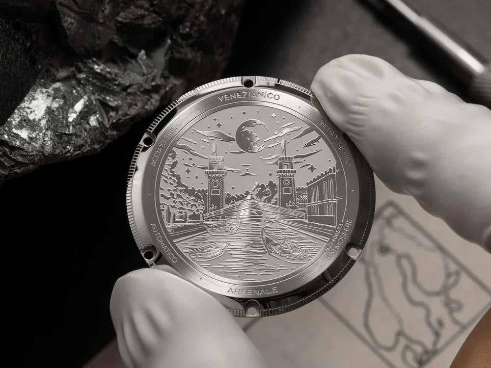 Venezianico Arsenale Meteorite Automatic Watch, 40 mm, Grey, 6221560C